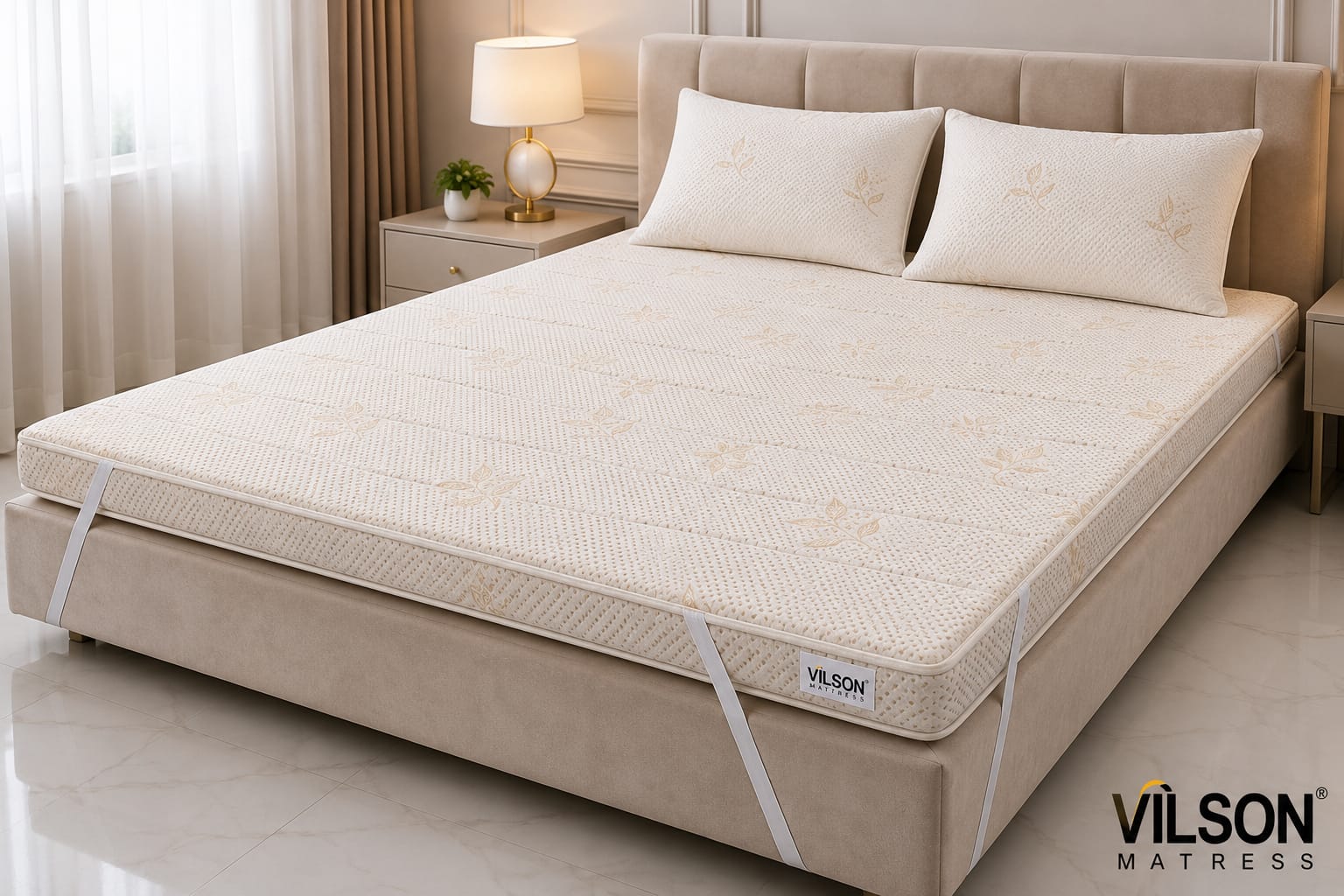 Vilson 2" Latex Foam Mattress Topper 