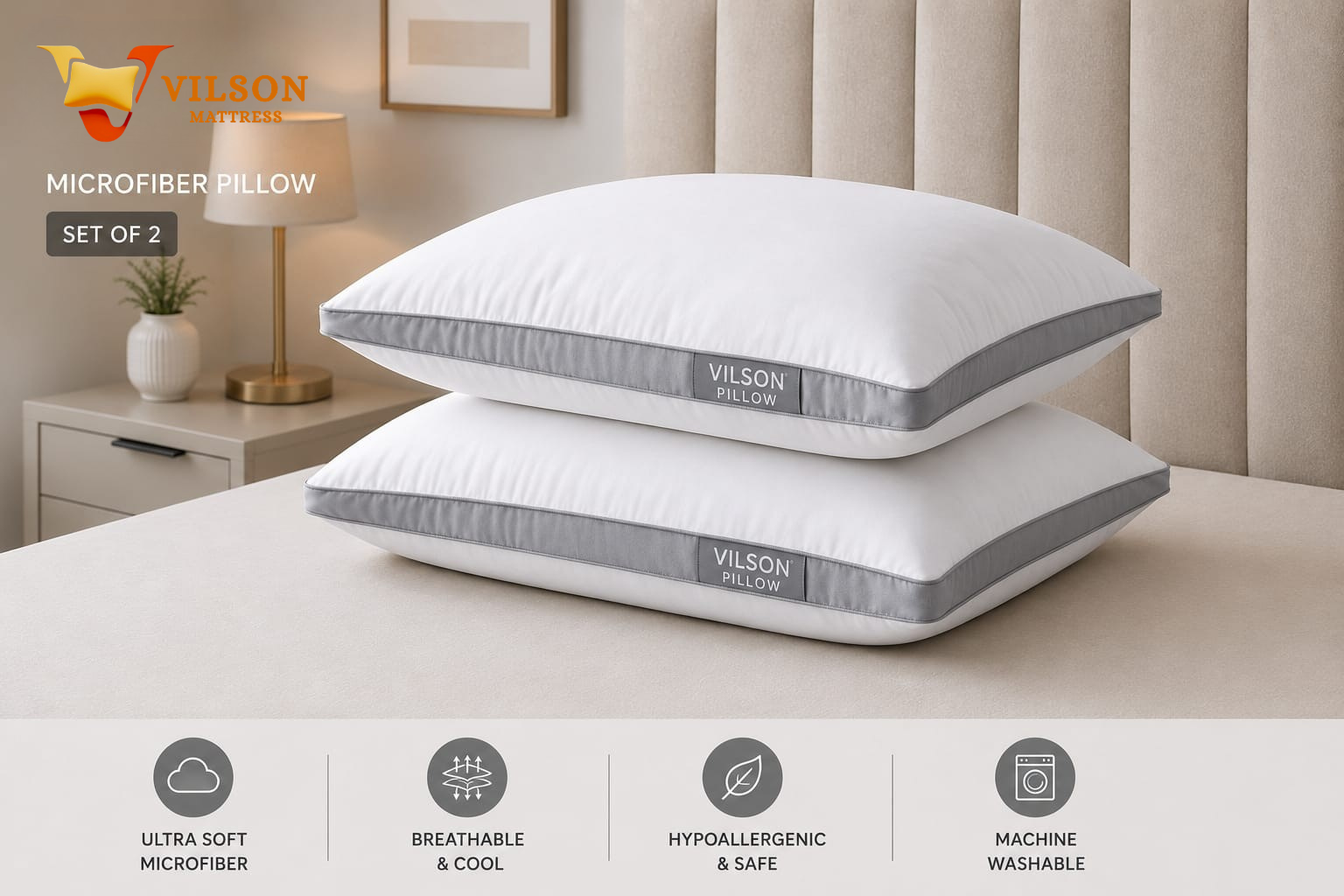 Vilson Micro Fiber Pillow 