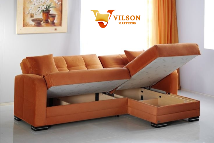 Vilson L-Shaped Sofa Cum Bed