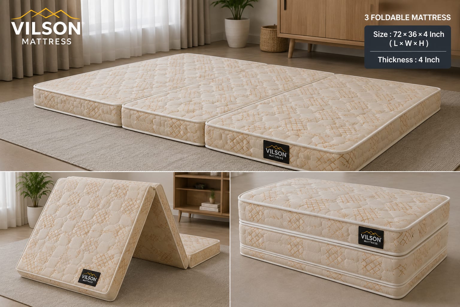 3 Foldable Mattress